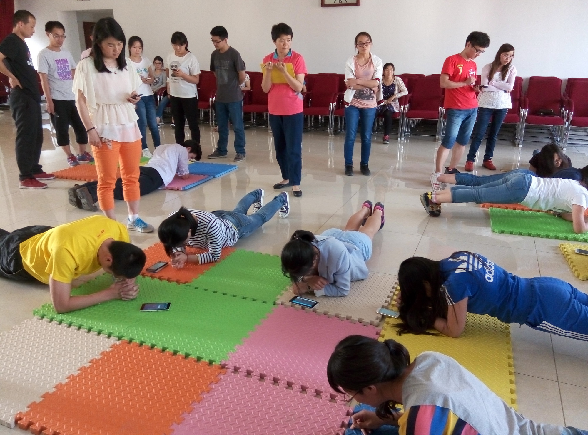 过程工程所举办第二届平板支撑活动