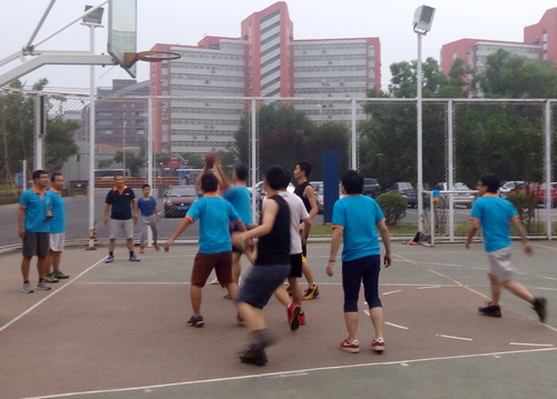 工程热物理所举办2015欢送毕业生篮球赛