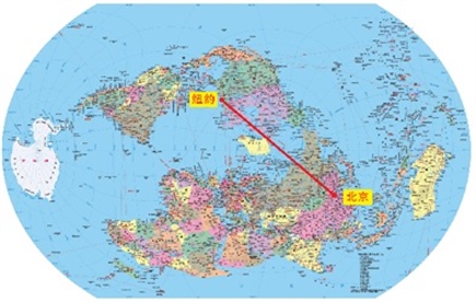 文汇报】郝晓光把世界地图竖起来