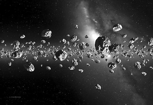 太空大岩石密度比水轻