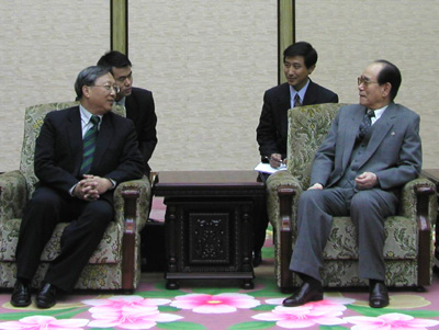 金永南会见中国科学院代表团一行