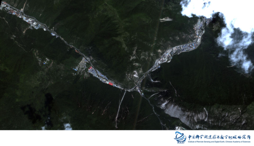 中国遥感卫星地面站为四川九寨沟地震灾害监测