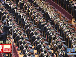 3月5日，第十二届全国人民代表大会第三次会议在北京人民大会堂开幕。这是军乐团奏国歌。 新华社记者杨宗友摄.jpg