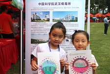 小朋友手绘流感病毒模型